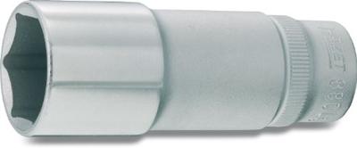 HAZET Dopsleutel 880LG-21 · 3/8 inch (10 mm) vierkant hol · Buiten-zeskant-tractieprofiel · SW 21 mm