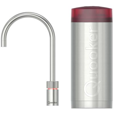 Quooker Nordic Round Kokendwaterkraan Single Tap Set - Kokend Water - RVS - Inclusief COMBI+ Reservoir