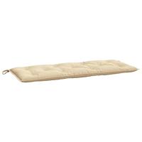 VidaXL Tuinbankkussens 2 st 120x50x7 cm oxford stof beige - thumbnail