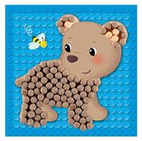 Playmais mosaic kaarten versieren kleine vriendjes - thumbnail