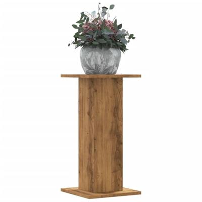 VidaXL Plantenstandaards 2 st 30x30x60 cm hout artisanaal eiken VidaXL Plantenstandaards 2 st 30x30x60 cm hout artisanaal eiken