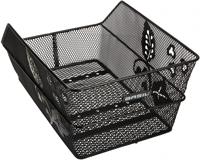 Basil cento flower- fietsmand - achterop - zwart - thumbnail