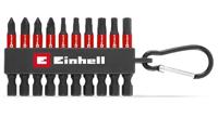 Einhell Karabiner Impact Bit Set 10tlg 118633 Bitset 1/4 (6.3 mm), PH, PZ, Torx, Zeskant - thumbnail
