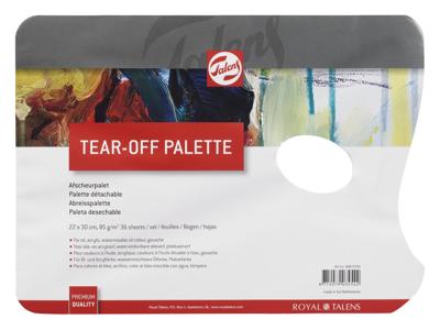 Talens afscheurbare mengpaletten voor verf, ft 22 x 30 cm, pak met 36 vellen Talens afscheurbare mengpaletten voor verf, ft 22 x 30 cm, pak met 36 vellen