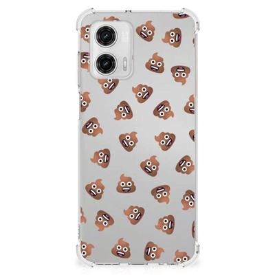 Doorzichtige Silicone Hoesje voor Motorola Moto G73 Poep Emojis Doorzichtige Silicone Hoesje voor Motorola Moto G73 Poep Emojis