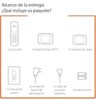 Draadloze telefoon Gigaset L36852-H2812-D201 Zwart Amber - thumbnail