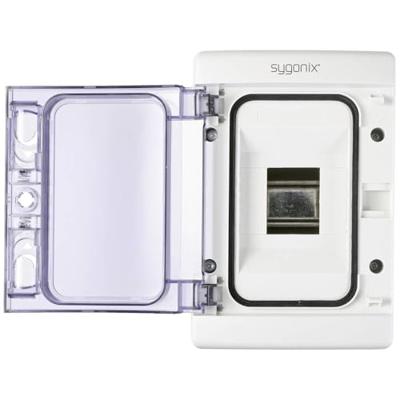 Sygonix SY-5491850 Kleine verdeelkast Opbouw (op muur) Aantal groepen: 4 Aantal rijen: 1 Inhoud: 1 stuk(s) Sygonix SY-5491850 Kleine verdeelkast Opbouw (op muur) Aantal groepen: 4 Aantal rijen: 1 Inhoud: 1 stuk(s)
