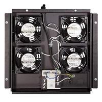 LogiLink FAS122B 19 inch 4 x Ventilator voor patchkast Zwart - thumbnail