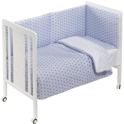 Interbaby ledikant met bedtextiel Monet 125 x 93 cm