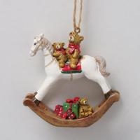 Boltze Home Kersthanger hobbelpaard h7cm - thumbnail