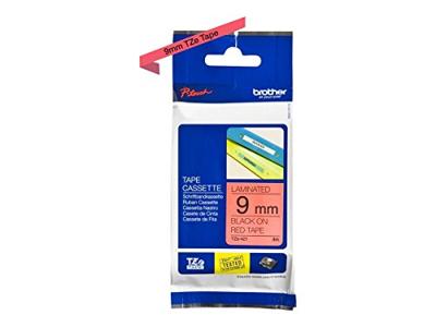 Labeltape Brother TZe, TZ TZe-421 PET Tapekleur: Rood Tekstkleur:Zwart 9 mm 8 m
