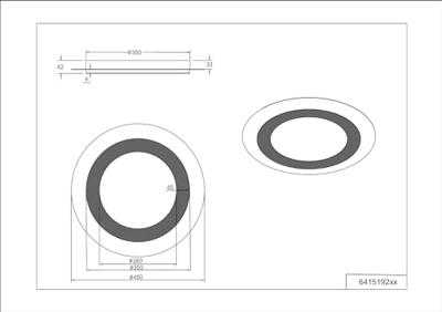 Trio Ronde design plafondlampMorgan zwart met goud - 641519280