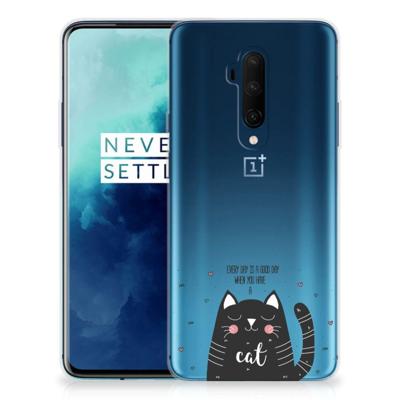 OnePlus 7T Pro Telefoonhoesje met Naam Cat Good Day OnePlus 7T Pro Telefoonhoesje met Naam Cat Good Day