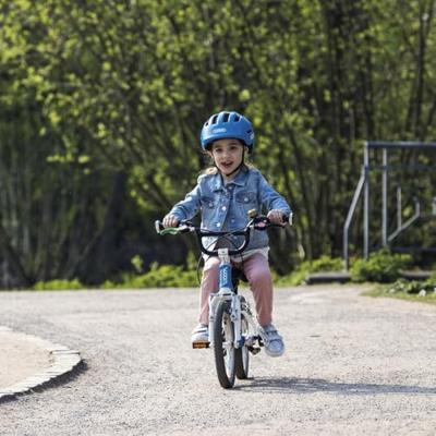 Abus helm smiley 3.0 led rose strawberry m 50-55cm - thumbnail