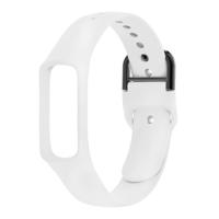 Slimme horloge pure kleur siliconen polsband horlogeband voor Galaxy fit-e (wit) - thumbnail