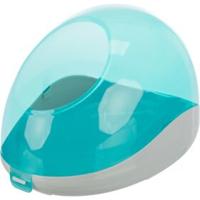 TRIXIE ZANDBAD DEGOES / CHINCHILLA'S KUNSTSTOF GRIJS / TURQUOISE 27X16X18 CM 2 ST - thumbnail