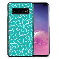 Samsung Galaxy S10+ Case Cracks Blue - thumbnail