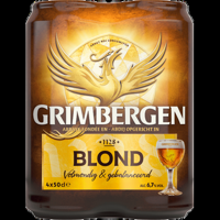 Grimbergen Abdijbier van Hoge Gisting Blond Blikken 4 x 500ml bij Jumbo - thumbnail