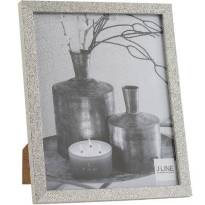 J-Line fotolijst glitter zilverkleurig 20 x 25 cm | 12 stuks