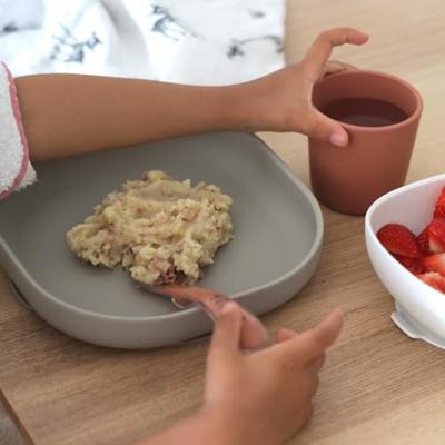 Serviesset 4 items silicone BEABA terracotta