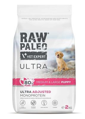 RAW PALEO Ultra Pork Medium & Large Puppy - droog hondenvoer - 2kg