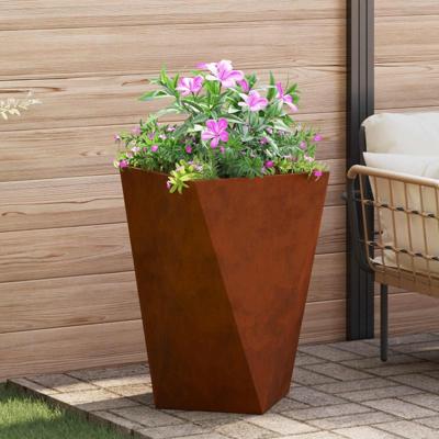 VidaXL Plantenbak roestig 50 x 50 x 75 cm cortenstaal VidaXL Plantenbak roestig 50 x 50 x 75 cm cortenstaal