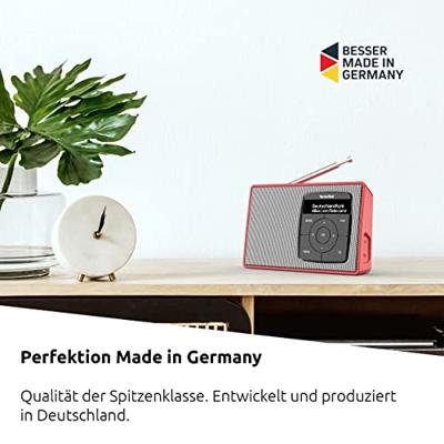 TechniSat DIGITRADIO 2 Radio DAB+, VHF (FM) DAB+, FM, Bluetooth Wekfunctie Rood-zilver TechniSat DIGITRADIO 2 Radio DAB+, VHF (FM) DAB+, FM, Bluetooth Wekfunctie Rood-zilver