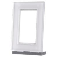 Gira afdekraam wit glas Esprit 1,5VD 100112