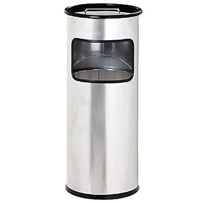 Durable Combi-asbak | d.260xH620mm zilver | staalplaat | 1 stuk - 333023 333023