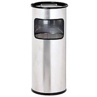 Durable 333023 Papierbak 17 l Metaal (Ø x h) 260 mm x 620 mm Zwart Met asbak 1 stuk(s) - thumbnail