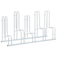 VidaXL Fietsenstandaard voor 5 fietsen vrijstaand gegalvaniseerd staal - thumbnail