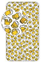 Bier hoeslaken eenpersoons 90 x 200 cm - thumbnail