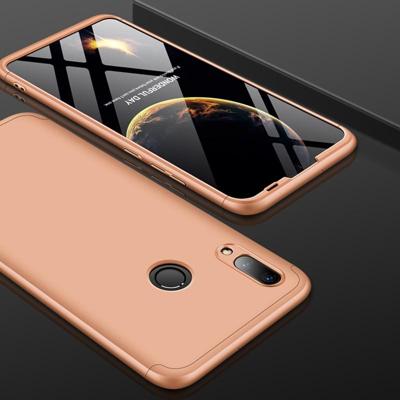 GKK drie stage splicing volledige dekking PC Case voor Huawei P Smart 2019/Honor 10 Lite (goud)