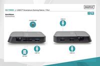 Digitus DA-70882 interface hub USB 2.0 625 Mbit/s Zwart - thumbnail