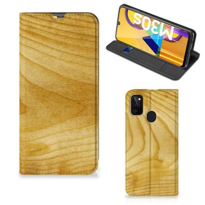 Samsung Galaxy M30s | M21 Book | Wallet Case | Licht Hout