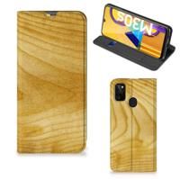 Samsung Galaxy M30s | M21 Book | Wallet Case | Licht Hout - thumbnail