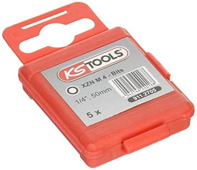 KS Tools 911.2705 XZN-bit M4 Speciaal staal E 6.3 5 stuk(s)