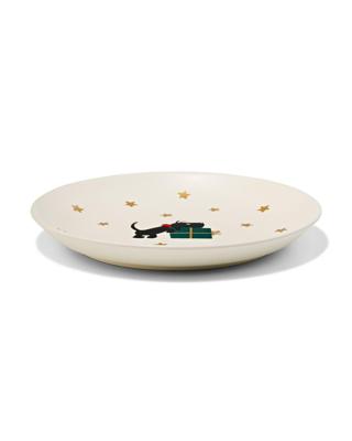 HEMA Takkie gebaksbordje ⌀16.8cm kermamiek kerst