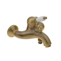 Opbouw Badkraan Sapho Kirké Mengkraan Retro Wit 1-hendel 11.5 cm Brons - thumbnail