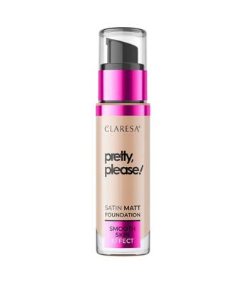 Claresa satin matt foundation pretty, please! 06 tan 34gr.