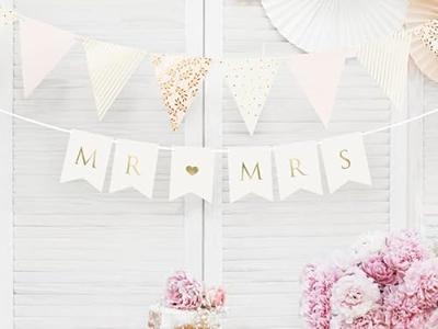 Letterslinger Mr & Mrs Bruiloft (2,5m)
