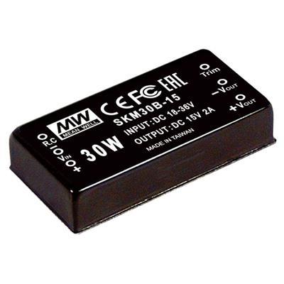 MEAN WELL SKM30B-12 DC/DC-converter 30 W Aantal uitgangen: 1 x Inhoud 1 stuk(s)
