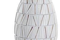 Vaas DKD Home Decor Wit Hars Modern (18 x 18 x 50 cm) - thumbnail