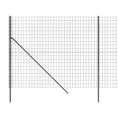 VidaXL Draadgaashek 1,4x10 m gegalvaniseerd staal antracietkleurig VidaXL Draadgaashek 1,4x10 m gegalvaniseerd staal antracietkleurig