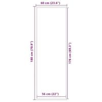 Deurmat 60x180 cm antracietkleurig - thumbnail