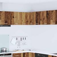Hangkast Riga Oude Hout en Wit 57 x 57 x 40 cm Bewerkt hout - thumbnail