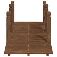 VidaXL Tuinbrug met leuningen 150x67x56 cm massief vurenhout - thumbnail