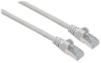 Intellinet 740982 RJ45 Netwerkkabel, patchkabel CAT 6A S/FTP 7.50 m Grijs Folie afscherming, Afscherming gevlochten, Afgeschermd, Halogeenvrij 1 stuk(s) - thumbnail