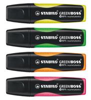 Stabilo green boss markeerstiften, 4st. - thumbnail