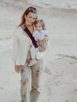 Draagzak voor baby's en kinderen 9 maanden - 4 jaar zwart, bedrukt - thumbnail